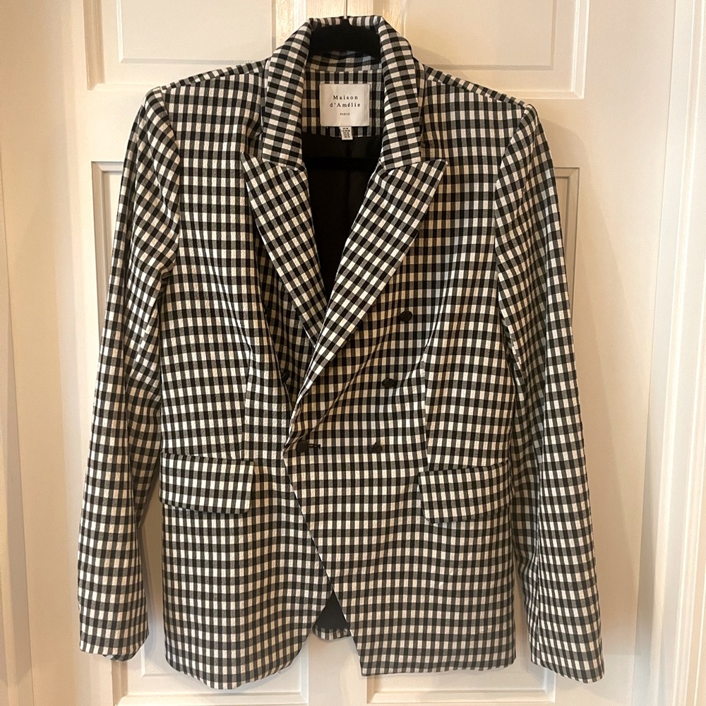 Maison d’Amelie Paris Gingham Blazer (M)